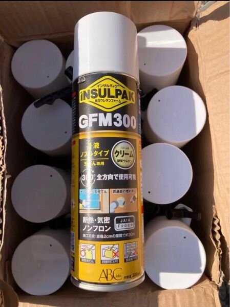 新品未使用 ABC商会 インサルパック 発砲ウレタンフォーム GFM300 300ml 12本(ケース)