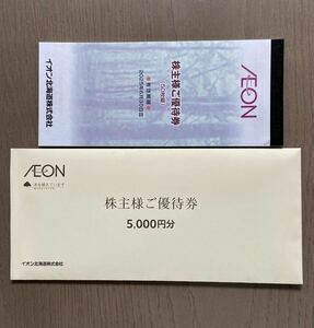 イオン北海道　株主優待券　5,000円分　 有効期限2025年6月30日 【ゆうパケット(ポスト)送料無料】 
