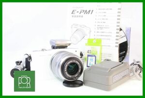 良品■到着後即使える■OLYMPUS PEN Mini E-PM1 + 14-42mm IIR■手ぶれ/AF動作■バッテリー・チャージャー・4GB SDカード付き■AN2377