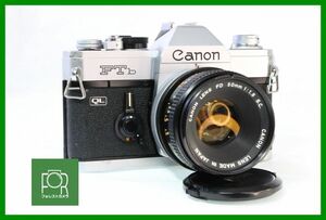 【同梱歓迎】実用■Canon FTb QL シルバー + FD 50mm F1.8 S.C.■シャッター全速・露出計完動■PPP428