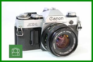 【同梱歓迎】ジャンク■Canon AE-1 シルバー + NEW FD 50mm F1.8■PPP434