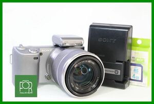 【同梱歓迎】完全実用■到着後即使える■SONY α NEX-5 / E 18-55mm■バッテリー・チャージャー・4GB SDカード付き■PPP806