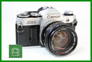 【同梱歓迎】実用■Canon AE-1 シルバー + FD 50mm F1.4 S.S.C.■シャッター全速・露出計・絞り完動■OOO904