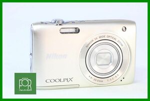 【同梱歓迎】動作未確認ジャンク■Nikon COOLPIX S3100 シルバー■バッテリー付き・チャージャーなし■OOO1006