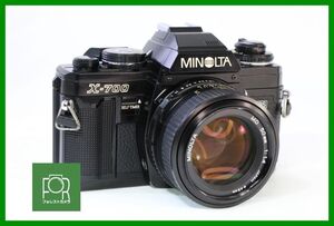 【動作保証・点検済】良品■MINOLTA X-700 / 50mm F1.4 1006268/8077712シャッター全速・露出計完動・日付機能表示確認済み■RRR316