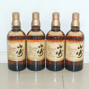 サントリーウイスキー 山崎 12年 700ml 4本セット (山崎 12年 百周年記念ボトル×2本 / 山崎 12年×2本) 未開封 古酒 SUNTORY