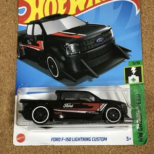 (24-37K) FORD F-150 LIGHTNING CUSTOM, ブラック, ※カードしわ※ , 2024年Gアソート, 2024G, ベーシックカー【ホットウィール】