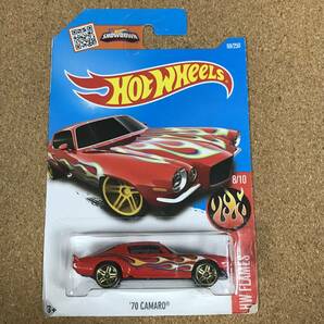 (01-98R) '70 CAMARO , FLAMES, フレイムス , ベーシックカー【ホットウィール】の画像2