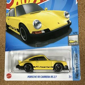 (05-46Y) PORSCHE 911 CARRERA RS 2.7, イエロー, ベーシックカー【ホットウィール】