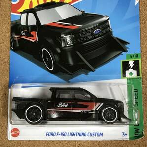 (01.37K・) FORD F-150 LIGHTNING CUSTOM, ブラック, 2024年Gアソート, 2024G, 24G, ベーシックカー【ホットウィール】の画像1