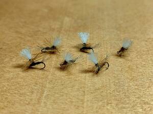 #Rivers#DSSpala Shute ( черный, белый post )#20 итого 6шт.@[ вид ] конечный продукт fly > dry fly >miji