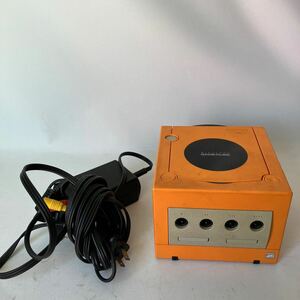 ▽【500円スタート】Nintendo GAMECUBE ニンテンドー ゲームキューブ DOL-001(JPN) オレンジ 