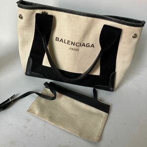 【500円スタート】BALENCIAGA バレンシアガ トートバッグ キャンバス ハンドバッグ の画像6