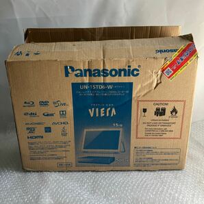 ★【500円スタート】Panasonic パナソニック プライベート ビエラ UN-15TD6-W 15V型 ブルーレイディスクプレーヤー UN-TD6S 16年製の画像1