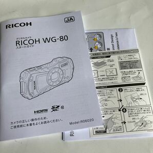 ▽【500円スタート】RICOH リコー デジタルカメラ WG-80 BLACK コンパクトデジタルカメラ 箱・取扱説明書付き 稼動品の画像2