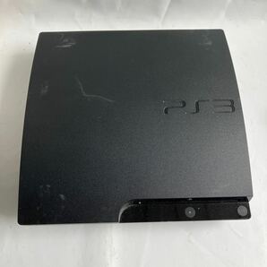 □【500円スタート】SONY ソニー PlayStation3 PS3 チャコールブラック CECH-3000A コントローラー2点・取扱説明書付きの画像2