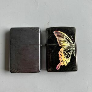 ▽【500円スタート】ZIPPO ジッポー オイルライター 喫煙具 喫煙グッズ Zippo 2点まとめ売り