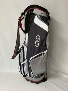 □【500円スタート】Audi アウディ スタンド式 軽量　　キャディバッグ ゴルフバッグ GOLF 美品