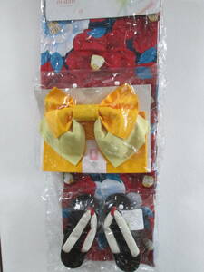  женский юката + obi + geta комплект соответствующий размер 155~165cm