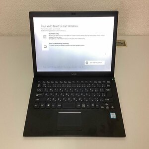 【ジャンク】 VAIO VJS131C11N 第6世代 Core i3 6100U 2.3GHz 4GB SSD 128GB Bluetooth カメラ OS無し ノートパソコン I219