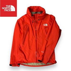 【美品】THE NORTH FACE ノースフェイス ゴアテックス クライムベリーライト ジャケット マウンテンジャケットパーカー オレンジ Lサイズ