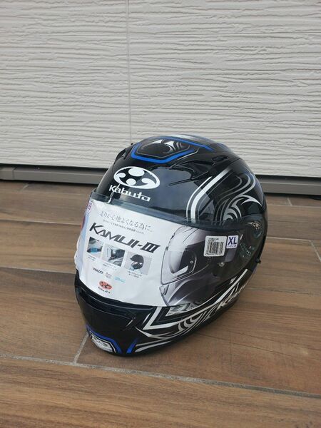 OGK KABUTO KAMUI-3 JAG XL 黒青 フルフェイスヘルメット ヘルメット