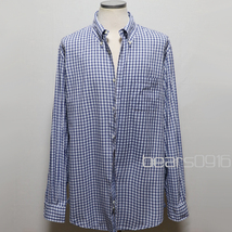 アメリカ購入品 美品 BROOKS BROTHERS ブルックスブラザーズ ボタンダウンシャツ 青×白×SAX XL_画像1