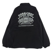 ポークチョップ PORKCHOP PORKCHOP GARAGE SUPPLY 3D B＆S COACH JKT プリント ナイロン コーチ ジャケット ブラック系 XL【中古】_画像2