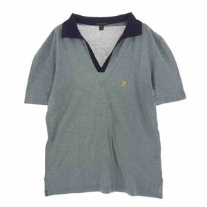 LOUIS VUITTON Louis * Vuitton RM071M MKJR36JBF Skipper border polo-shirt with short sleeves navy series M[ used ]