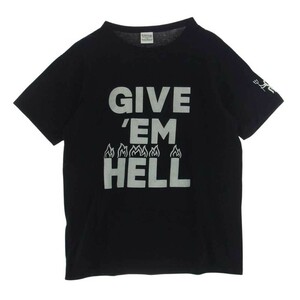 COOTIE クーティー GIVE ME HELL 半袖 クルーネック Tシャツ ブラック系 M【中古】