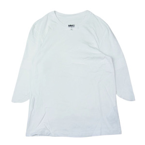 MAISON MARGIELA メゾンマルジェラ MM6 エムエムシックス 16AW アーム変形 カットソー 半袖 Tシャツ ホワイト系 M【中古】