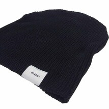 WTAPS ダブルタップス 241MADT-HT01 BEANIE 01CTPL COOLMAX クルーマックス ビーニー ニット キャップ ブラック系 X00【美品】【中古】_画像3