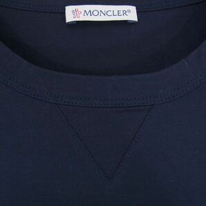 MONCLER モンクレール MAGLIA T-SHIRT マグリア 胸ロゴ ワッペン 半袖 Tシャツ ネイビー系 M【美品】【中古】の画像3