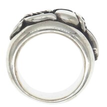 CHROME HEARTS クロムハーツ（原本無） HEART DAGGER RING ハート ダガー リング シルバー系 16号【中古】_画像4