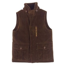 GERUGA ゲルガ GR-V-13 フード欠品 HOODED VEST コーデュロイ アローポケット チェーンボール 中綿ベスト ブラウン系 3【中古】_画像1