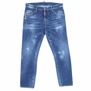 DSQUARED2 ディースクエアード 18SS S71LB0469 skater jean ダメージ加工 デニム パンツ インディゴブルー系 46【中古】