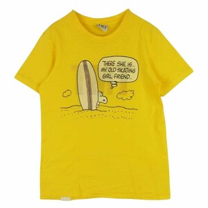 TMT ティーエムティー スヌーピー プリント 半袖 Tシャツ イエロー系 S【中古】