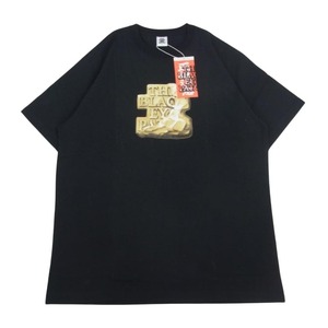 ブラックアイパッチ BLACK EYE PATCH シルクスクリーン ロゴプリント 半袖 Tシャツ XL【新古品】【未使用】【中古】