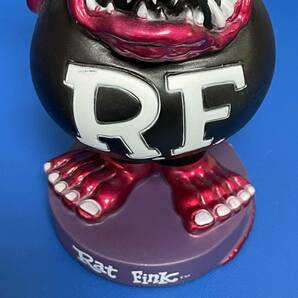 FUNKO ファンコ Rat Fink ラットフィンク フィギュア バブルヘッド ボブルヘッド ボビングヘッド メタリック レッドピンク 新品 Eの画像4