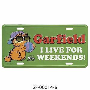 ガーフィールド GARFIELD ディスプレイ プレート 看板 壁飾り インテリア雑貨 アメリカ雑貨 新品未開封 06 No.T