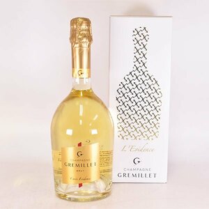 1円～★グルミエ キュヴェ エヴィデンス ブリュット ＊箱付 750ml 12.5% シャンパーニュ エヴィダンス Gremillet D290510