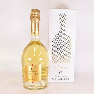 1円～★グルミエ キュヴェ エヴィデンス ブリュット ＊箱付 750ml 12.5% シャンパーニュ エヴィダンス Gremillet D290509