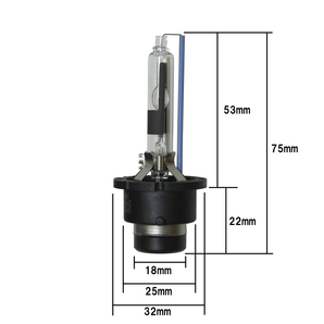 [送料無料 神奈川県から発送] 即納 35W・12V対応 HID純正交換用バルブ D4R 8000K 2本1セットの画像3