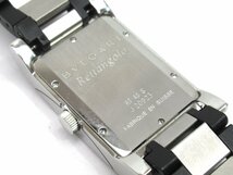 BVLGARI ブルガリ RT45S レッタンゴロ ステンレス 訳あり 1N2 BG3_画像3