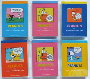 6冊セット★スヌーピー メモミニ (PEANUTS Petit Collection 2) 5種SNOOPY メモ帳 メモ 伝言 文具 文房具 スヌーピーグッズ