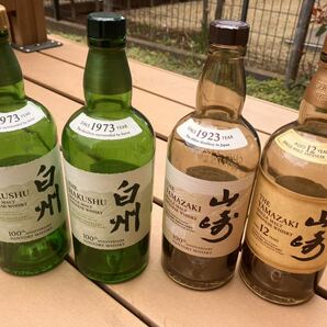 SUNTORY ウイスキー 空 空瓶 山崎 12年 白州 100th 宮城峡 余市 竹鶴 知多 合計20本 ニッカウイスキー シングルモルト ニッカ の画像2