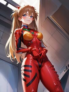 AI イラスト アスカ 高画質 A4サイズ 同人 アート アニメ ポスター 美少女 コスプレ アスカ 334