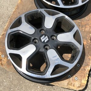 YI040290 ホイール4本セット SUZUKI スズキ純正 15インチ 4穴 15X4 1/2J 中古 現状品 直接引き取り歓迎の画像2