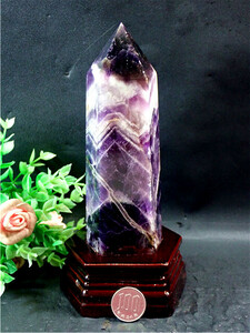 天然～愛の守護石～夢幻紫水晶六角柱179G2-82G17