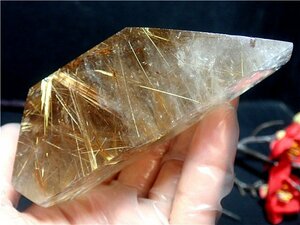 AAA class natural Gold rutile quartz raw ore 179P3-82P110D